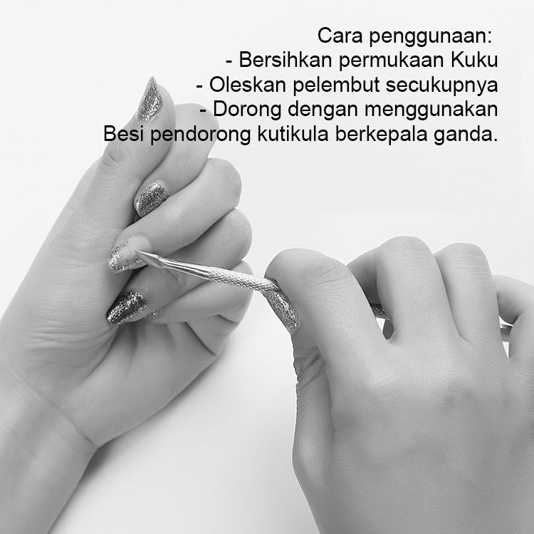 Jual Besi Pendorong Kutikula Kuku Cuticle Pusher Nail Pusher Manicure