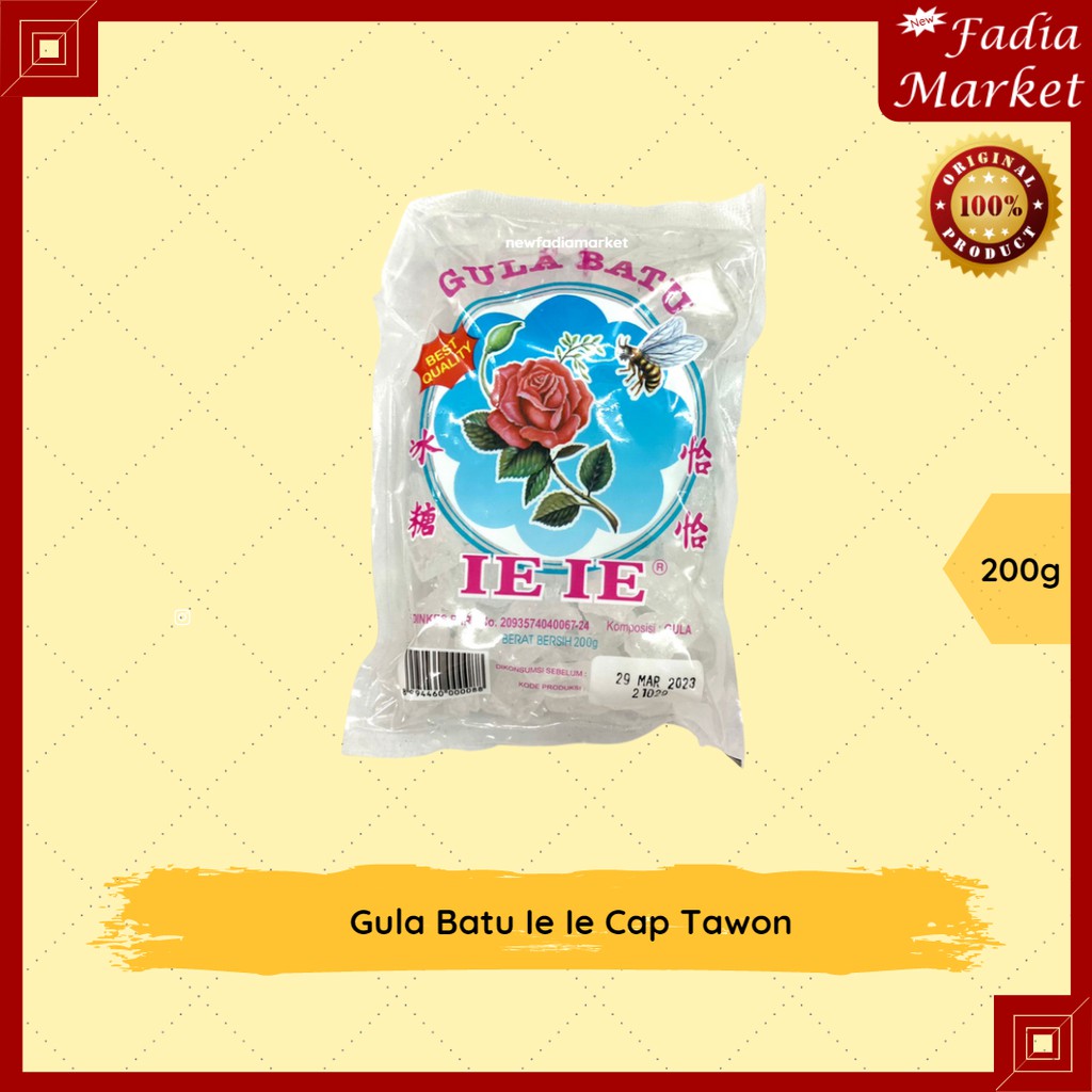 Jual Gula Batu Ie Ie Cap Tawon 200g Shopee Indonesia