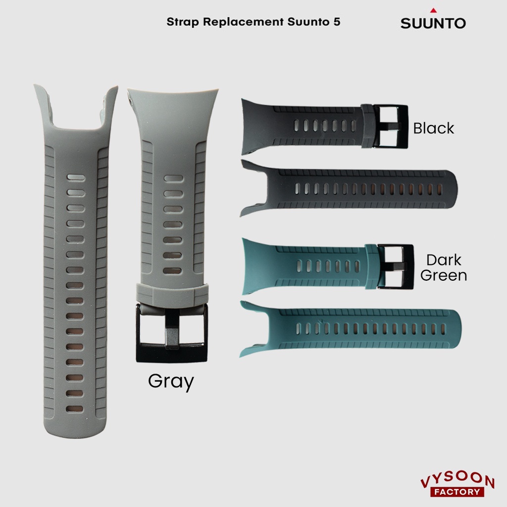 Jual Rubber Strap Tali Karet Silikon Silicone Jam Tangan Suunto 5