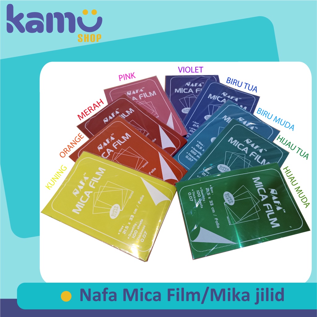 Jual Nafa Mica Film Mika Jilid Mika Film Warna Plastik Jilid