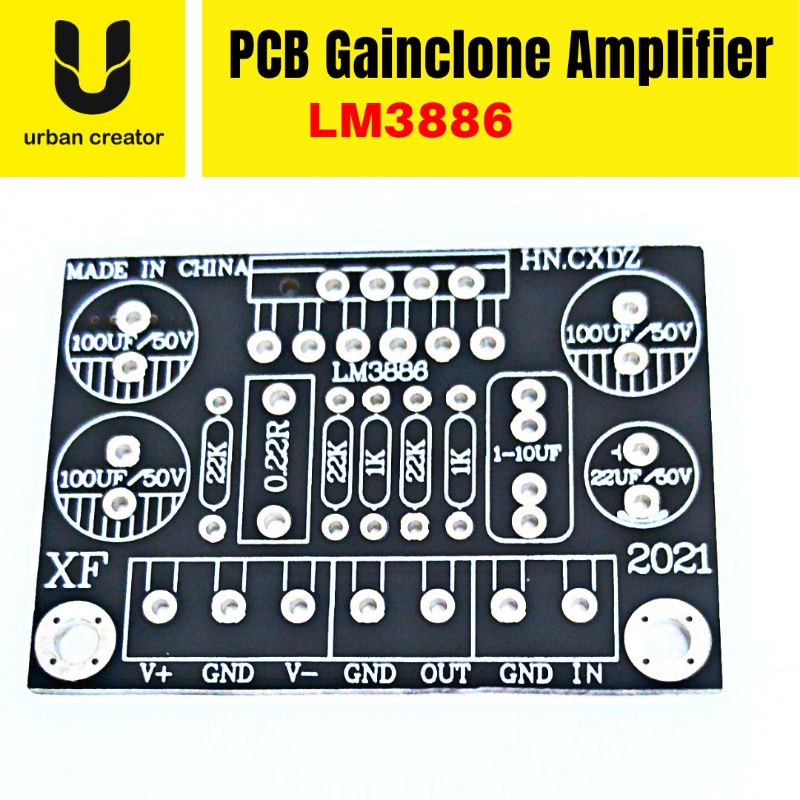 Jual PCB Amplifier Gainclone LM3886 Mono Berkualitas Tinggi Shopee