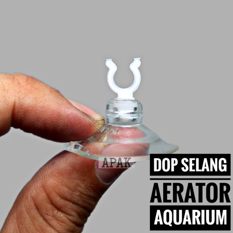 Jual Dop Tempelan Kaca Selang Aerator Air Hidroponik Aquarium Aquascape