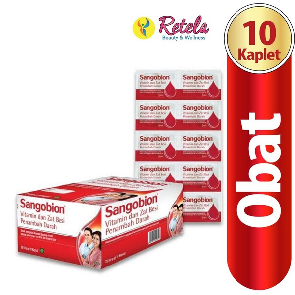 Jual Sangobion Kapsul Anemia Penambah Darah Isi 3 Strip Strip Isi 10