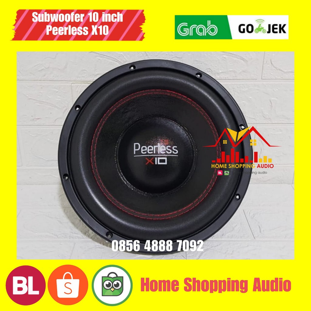 Jual Subwoofer Peerless X10 10 Inch New Original Double Coil 10