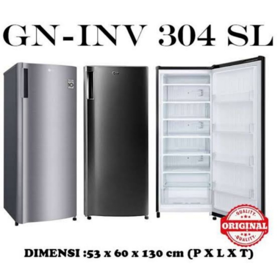 Jual FREEZER LG 6 RAK ES BATU GN INV304SL 304SL 6 RAK Shopee Indonesia