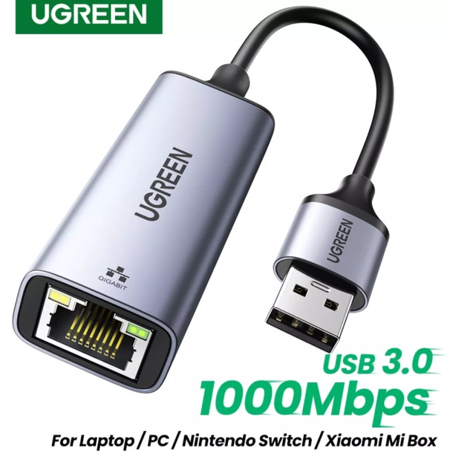 Jual Hub Usb Ugreen To Rj Gigabit Port Space Gray New