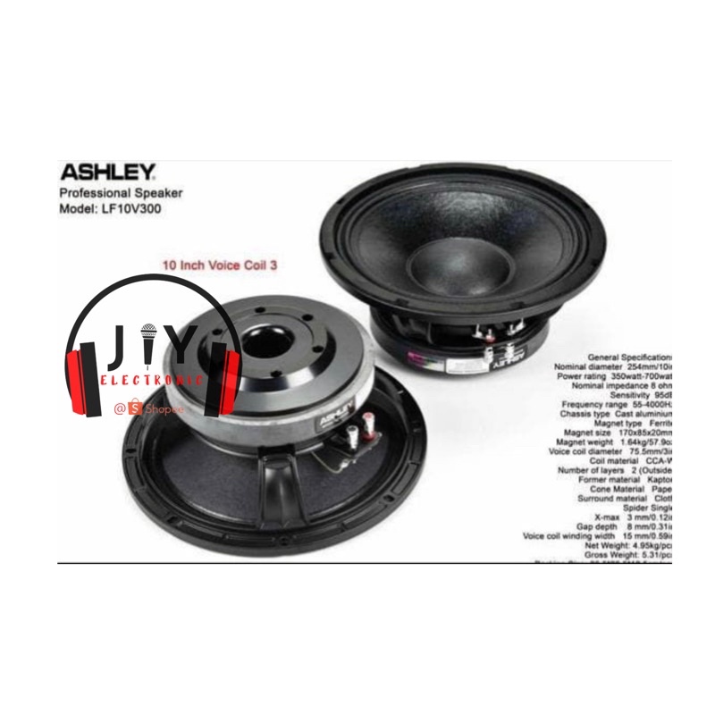 Jual Speaker Ashley 10 Inch LF10V300 Original Shopee Indonesia