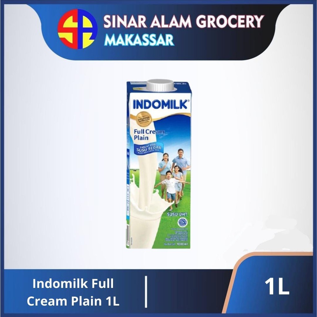 Jual Indomilk Full Cream Plain 950ml Shopee Indonesia