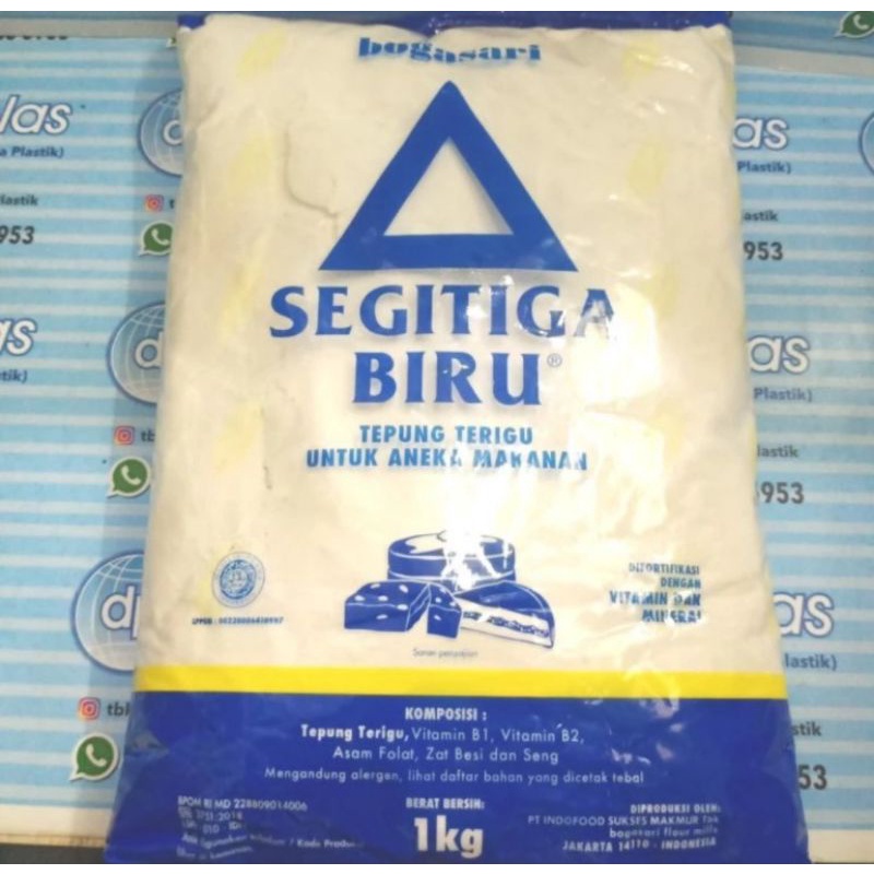 Jual Tepung Terigu Segitiga Biru Ekonomis 1 Kg Shopee Indonesia