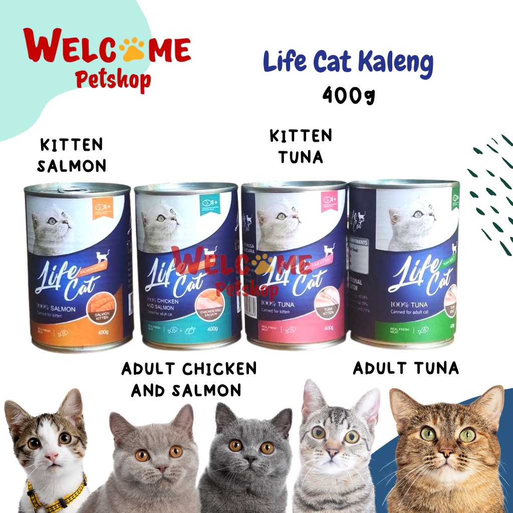 Jual Life Cat 400gr Kaleng Adult Kitten Makanan Kucing Basah Lifecat