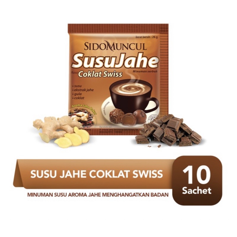 Jual Sidomuncul Susu Jahe Coklat Swiss Per Sachet Shopee Indonesia