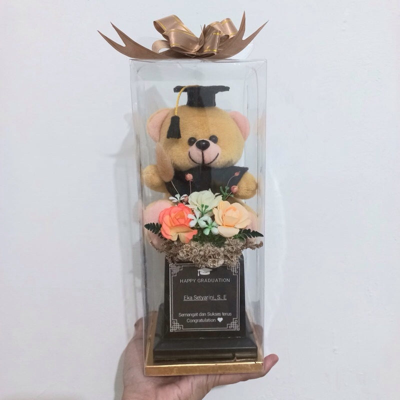 Jual Pilbon Piala Boneka Wisuda Trophy Boneka Beruang Bear Buket