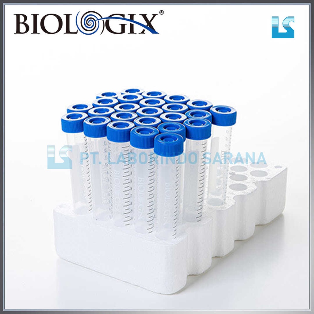 Jual Tabung Centrifuge 15ml Plug Cap Rack Pack Sterile Biologix