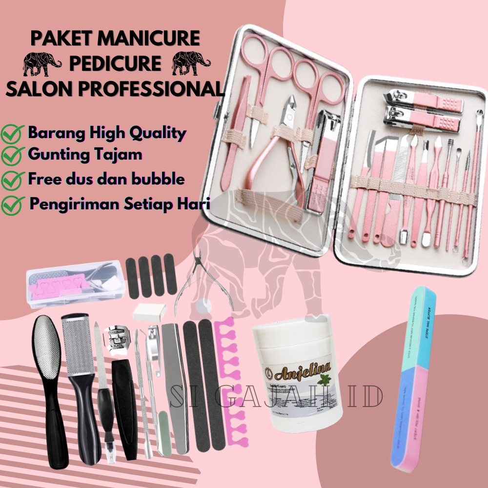 Jual Bisa Cod Manicure Set Pedicure Gunting Kuku Set Alat Perawatan