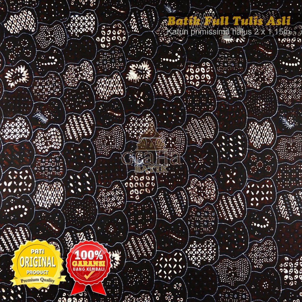 Jual Kain Batik Tulis Bakaran Asli Pati Bahan Katun Premium Padas