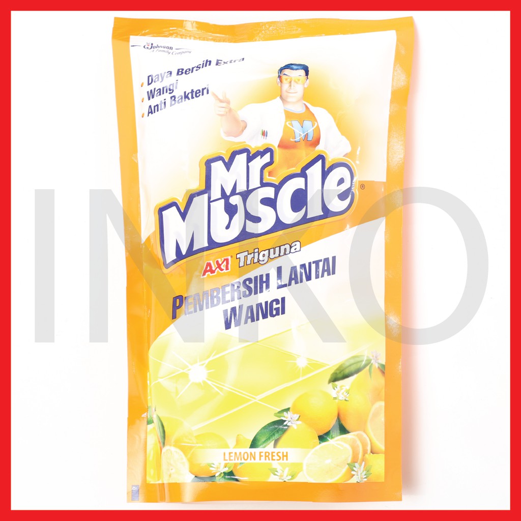 Jual MR MUSCLE AXI TRIGUNA PEMBERSIH LANTAI WANGI LEMON FRESH POUCH