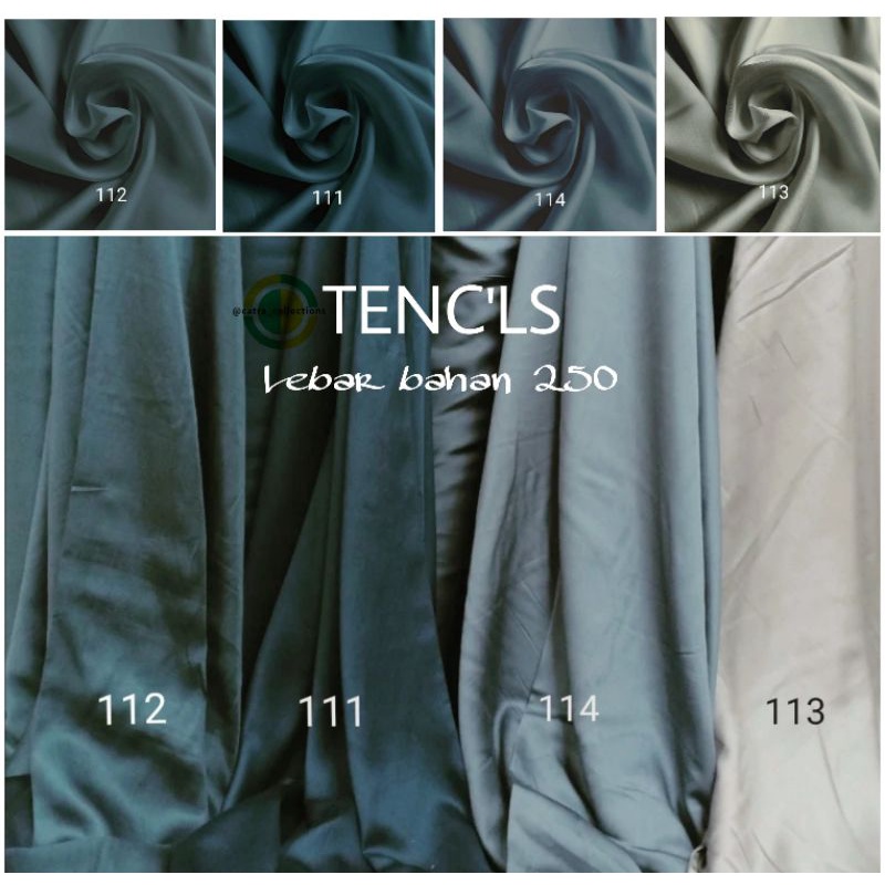 Jual Bahan Kain Sutra Organik Tencls Bambu Polos Meteran Sprei