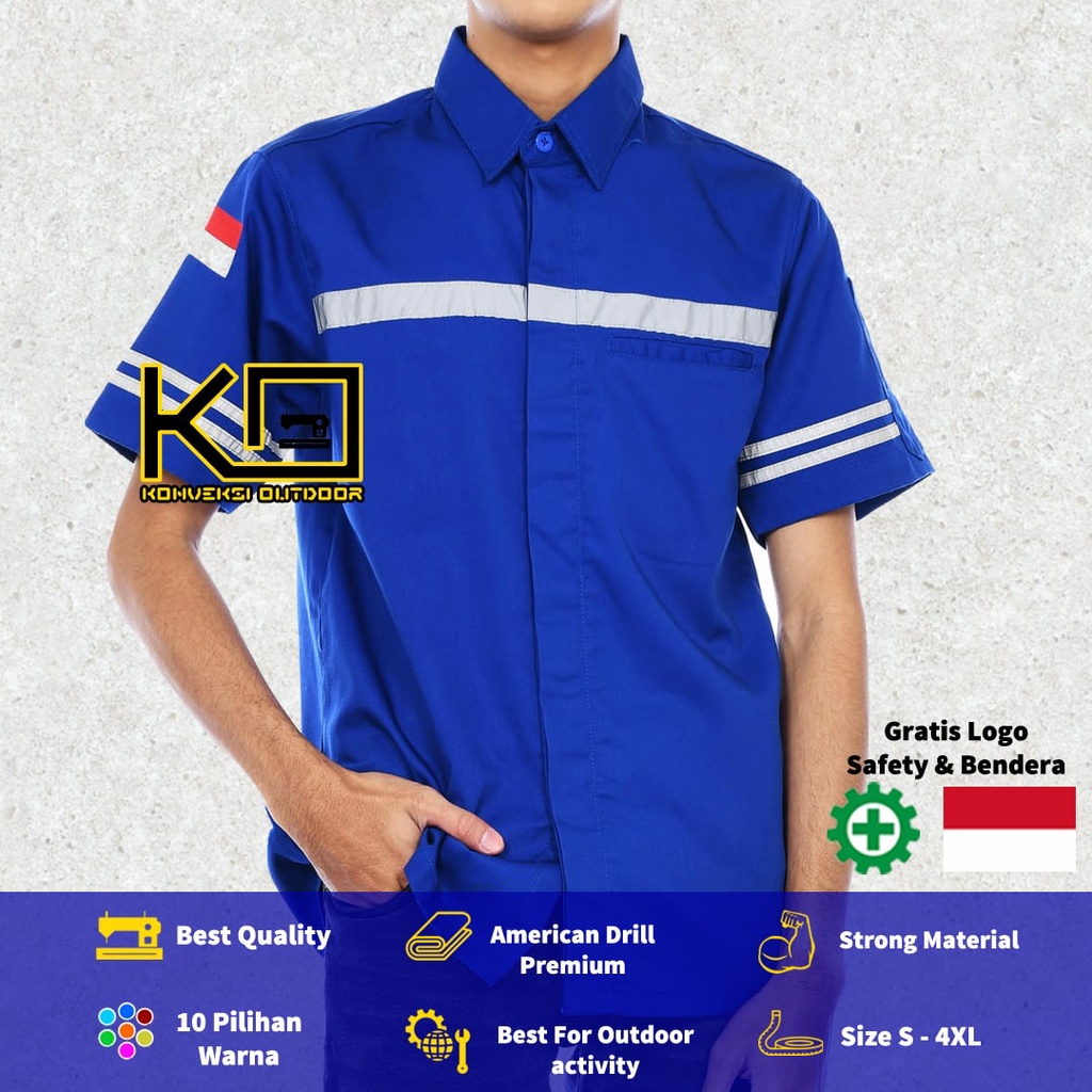 Jual Kemeja Wearpack Baju Safety K Outdoor Indoor Seragam Kemeja