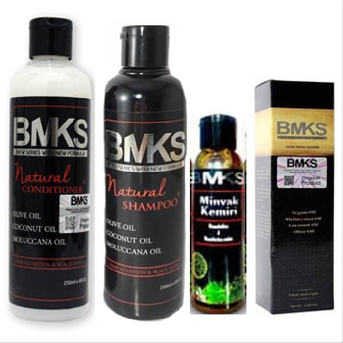 Jual PAKET BMKS KEMIRI 4 IN 1 3 IN 1 BMKS KEMIRI SHAMPOO CONDI HAIR