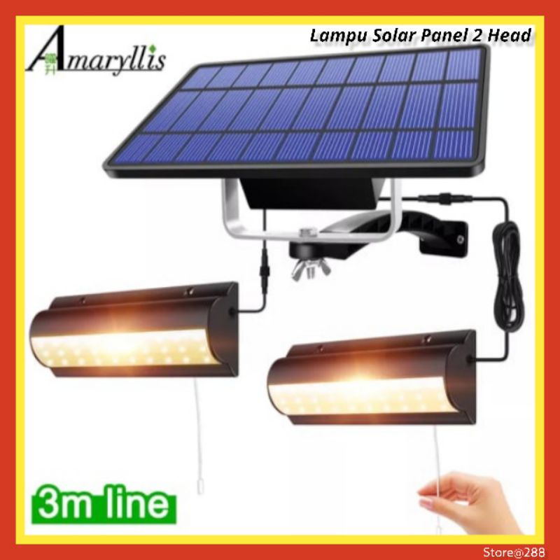 Jual Lampu Tenaga Surya Matahari Solar Cell Panel Taman Gantung Bohlam