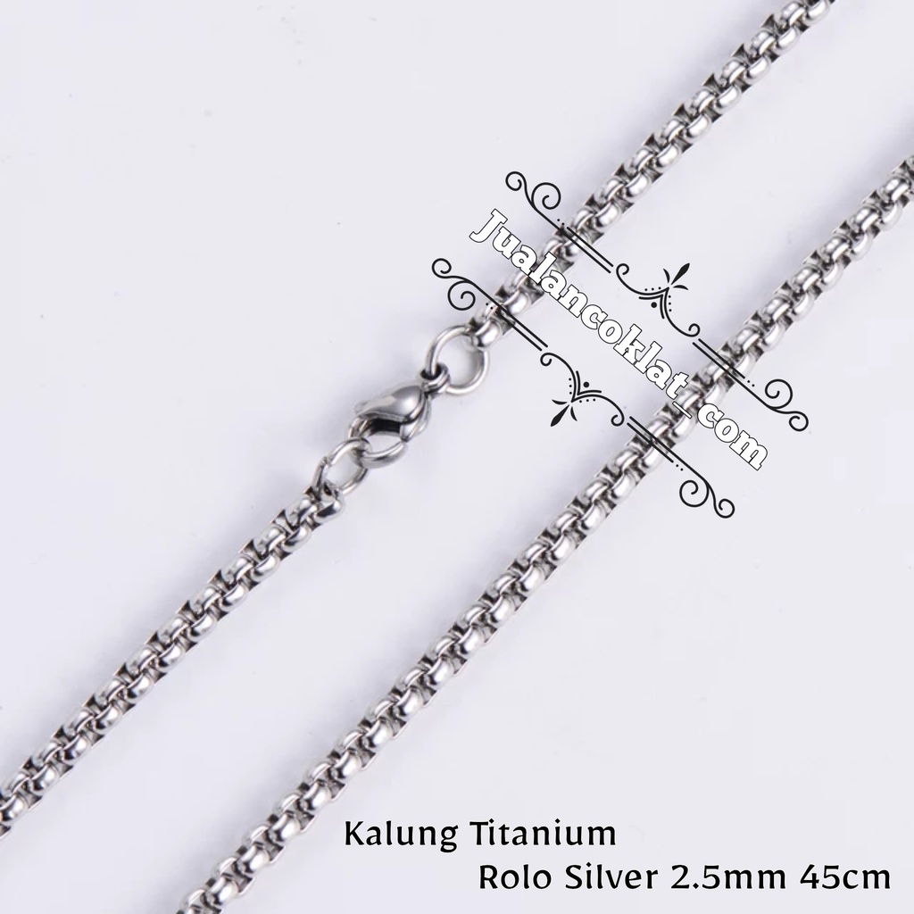 Jual SILVER SERIES Rantai Kalung Titanium Stainless 316L HIGH QUALITY