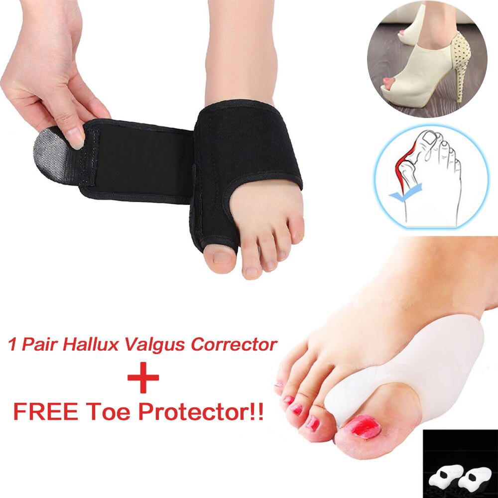 Jual PAKET Silicone Bunion Dan Corrector Toe Separator Splint Hallux