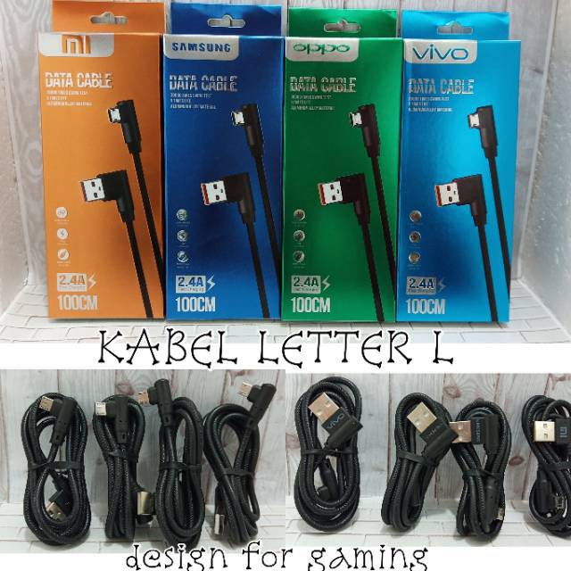 Jual Kabel Data Cable Letter L Cm Micro A Past Charging Shopee