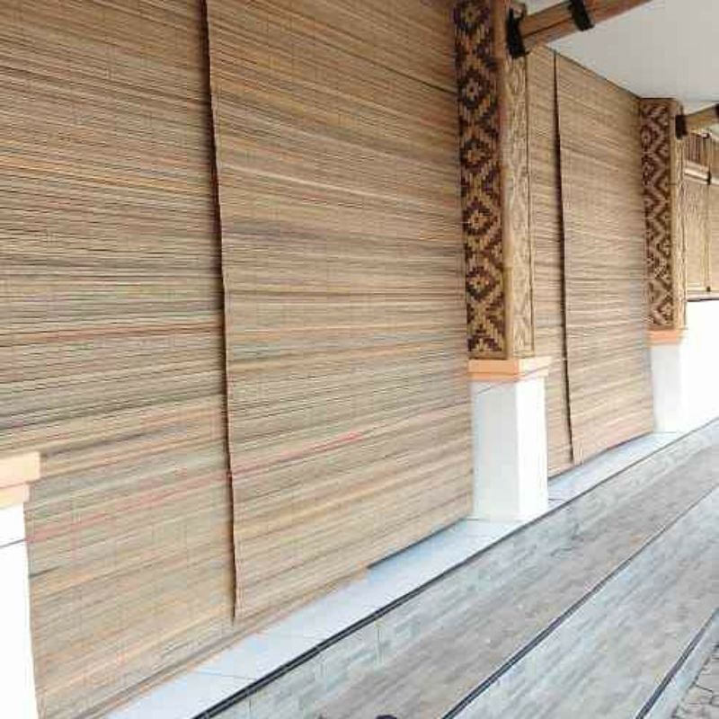 Jual Tirai Bambu Krey Sawit Ukuran 2x2m ALL SIZE Full Custom Ring Tali