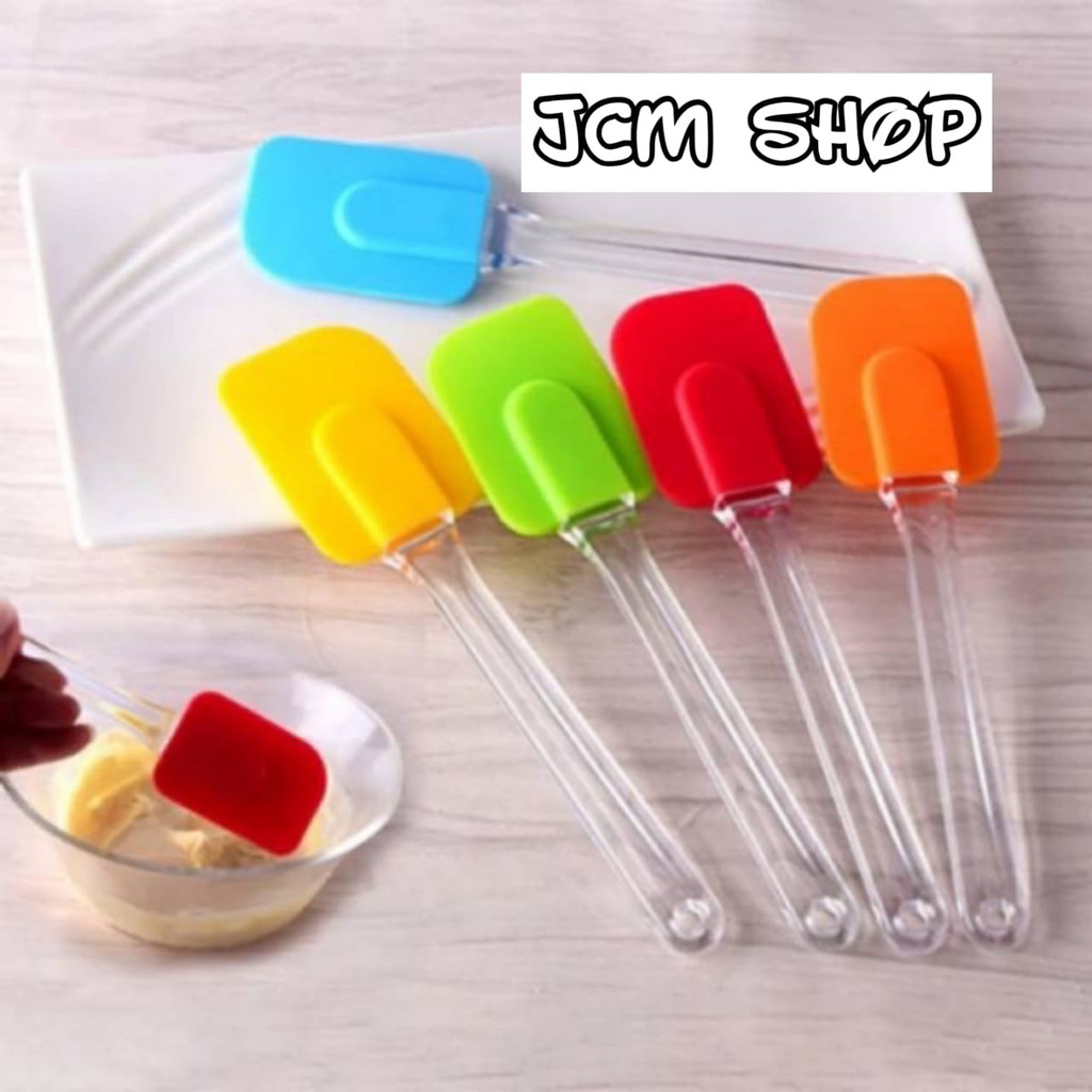 Jual SUTIL SPATULA KUE Spatula Silikon Pengaduk Kue Adonan Anti