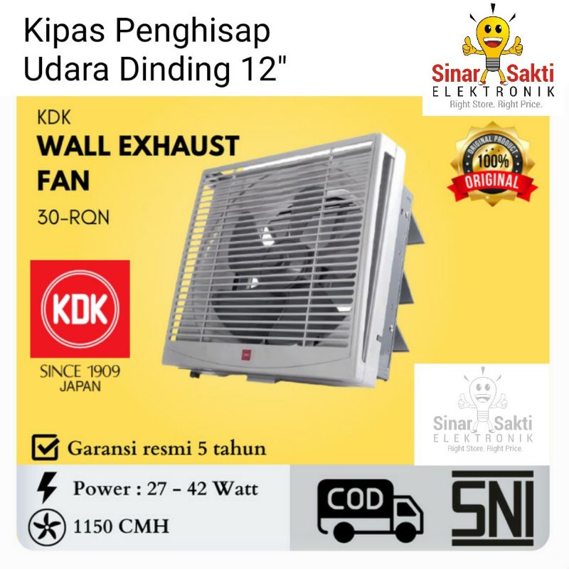 Jual Kdk Wall Exhaust Fan Dinding Inch Rqn Rqn Kipas Rqn