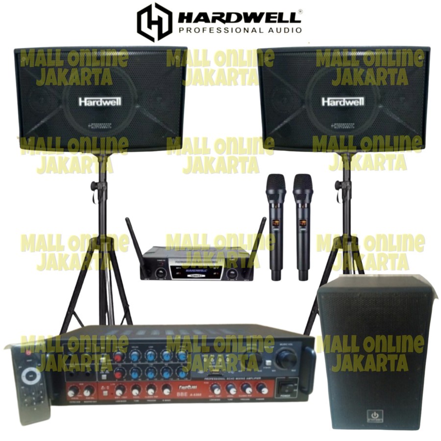 Jual Paket Karaoke Hardwell 10 Inch Sound System Original Subwoofer 12