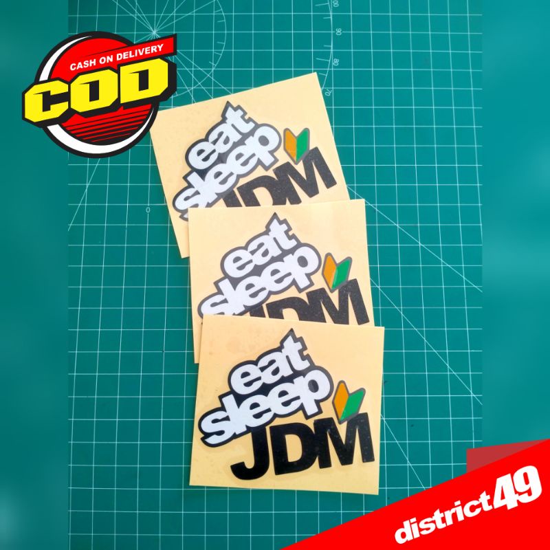 Jual Cutting Sticker Stiker Cutting Eat Sleep Jdm Stiker Jdm