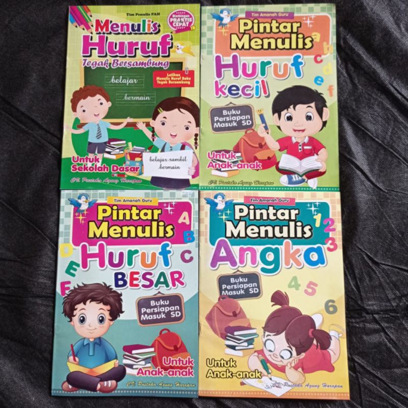 Jual Pah Buku Pintar Menulis Angka Huruf Tegak Bersambung Tim