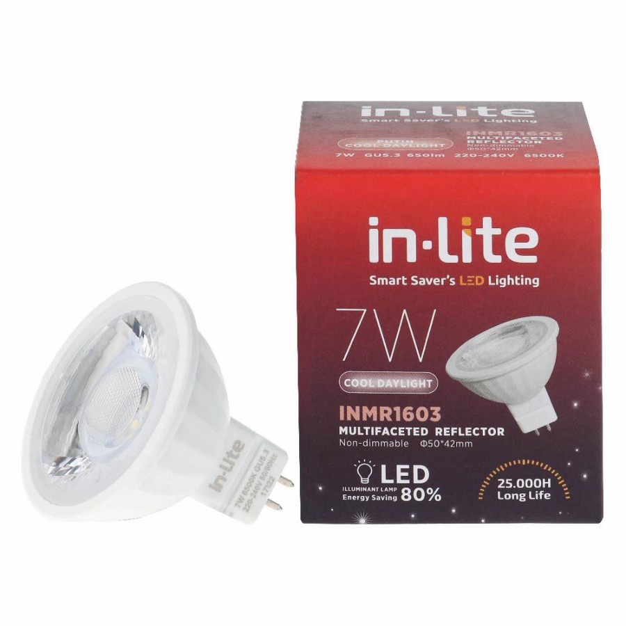 Jual Inlite Lampu Spot MR16 7W Putih Kuning Halogen Sorot LED 7