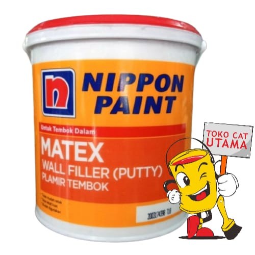 Jual Nippon MATEX Plamir Tembok Wall Filler Putty 4 Kg Shopee Indonesia