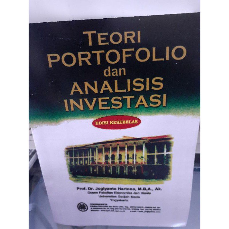 Jual Teori Portofolio Dan Analisis Investasi Edisi Kesebelas Shopee