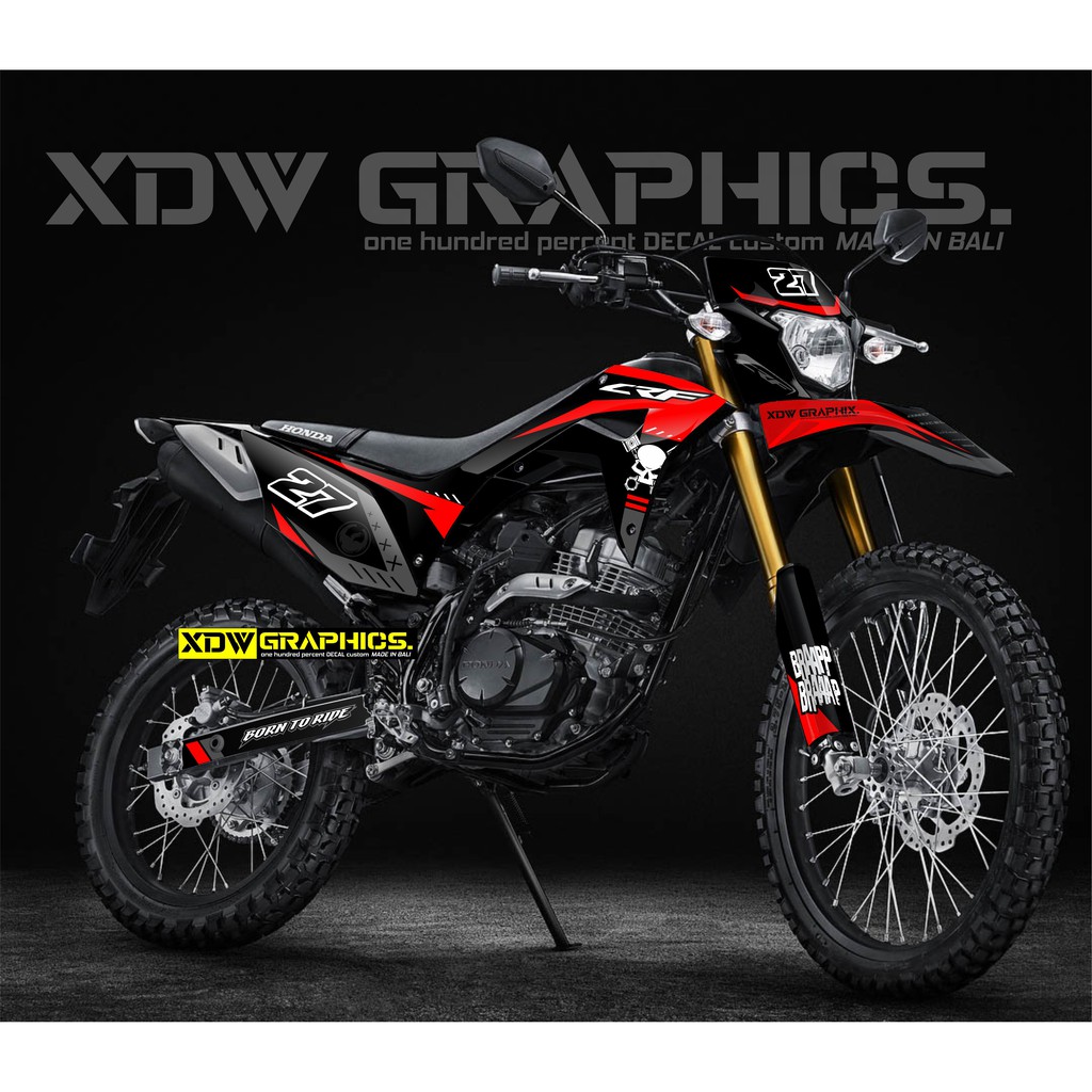 Jual Decal Stiker CRF 150 L Full Body Supermoto Motocross Simpel