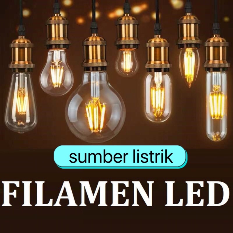 Jual Lampu Filamen Cafe Edison St C G G W Bohlam Led E