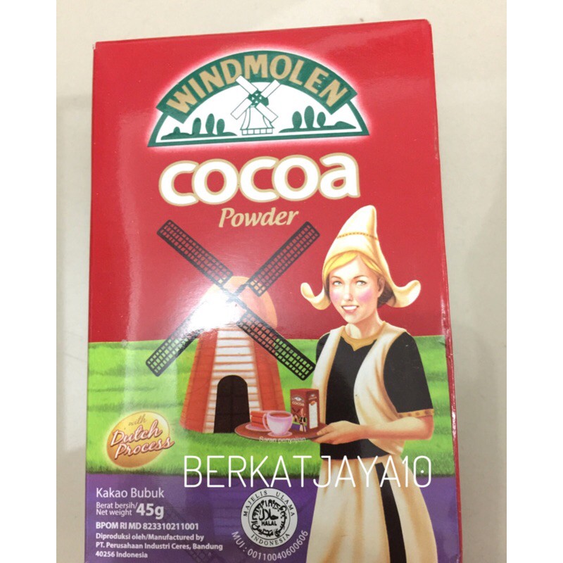 Jual Windmolen Cocoa Powder 40gr Coklat Bubuk Premium Shopee Indonesia