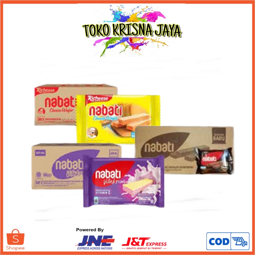 Jual 1 DUS RICHEESE NABATI WAFER RASA RICHOCO COKELAT WHITE BLACK