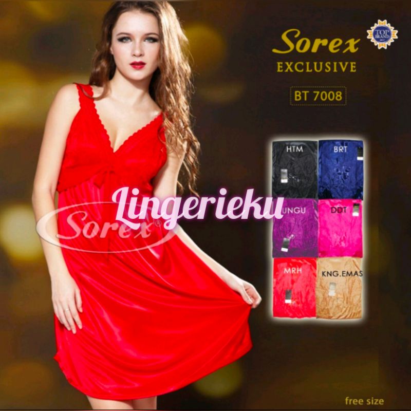 Jual Sorex Bt Baju Tidur Wanita Seksi Satin Premium Lingerie Sorex