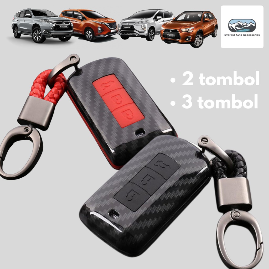 Jual Key Case Xpander Pajero Livina Casing Kunci Cover Carbon