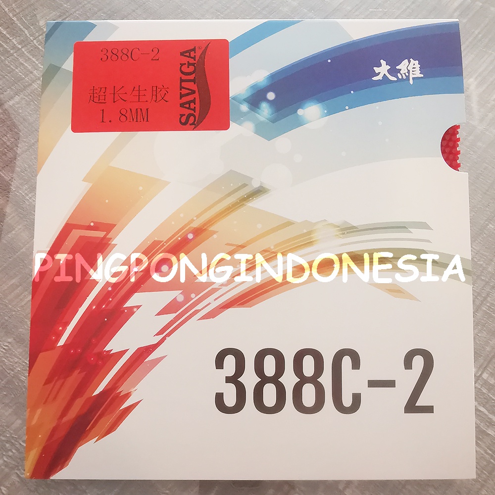 Jual Dawei 388 C 2 Saviga Karet Bintik Bertahan Panjang Long Pips