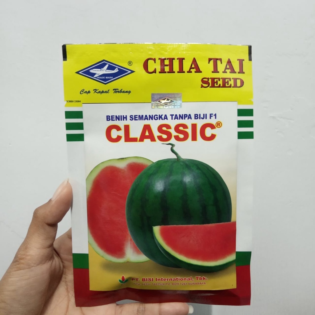 Jual Benih Buah Semangka Tanpa Non Biji Hibrida Classic F Gr Gr