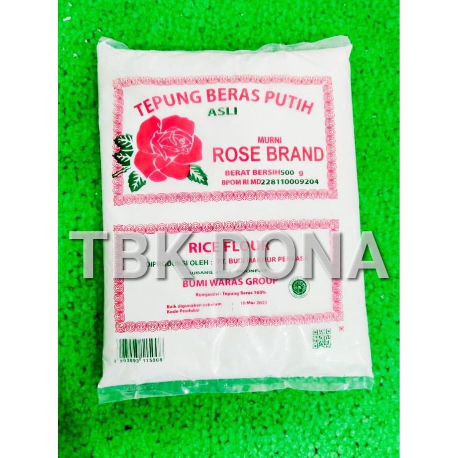 Jual Cuci Gudang Awal Tahun TEPUNG BERAS PUTIH ROSE BRAND 500 GR Promo