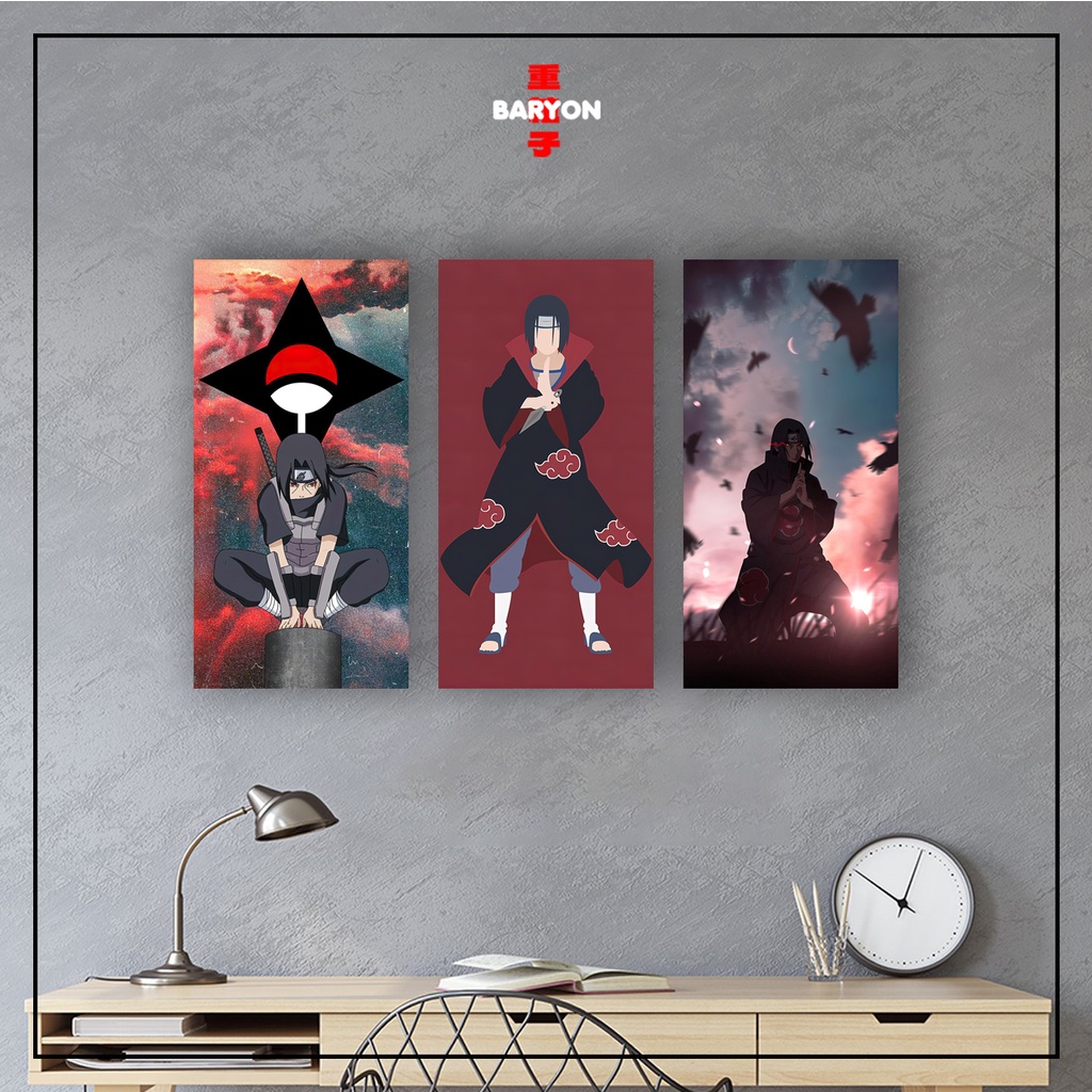 Jual Baryon Wall Decor Itachi Uchiha Naruto Pajangan Poster Kayu Hiasan