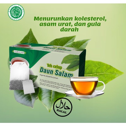 Jual TEH CELUP HERBAL DAUN SALAM MENGOBATI ASAM URAT REMATIK