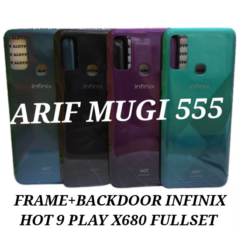 Jual KESING CASING HOUSING FULLSET FRAME BACKDOOR INFINIX HOT 9 PLAY