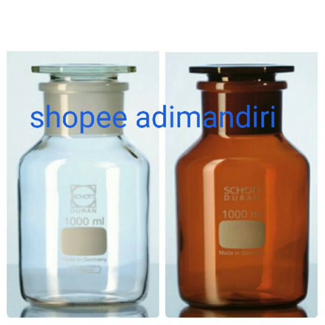 Jual Botol Reagent DURAN Mulut Lebar 100ml 250ml 500ml 1000ml Shopee