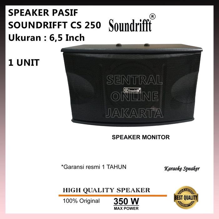 Jual SPEAKER MONITOR PASIF SOUNDRIFFT CS250 CS 250 SPEAKER KAROEKE 6 5